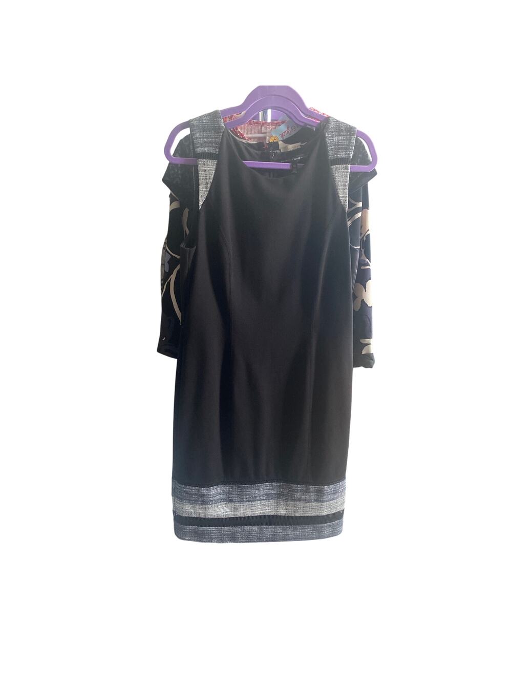 White House Black Market Black Sleeveless Dress Size 12 - Very Good Condition